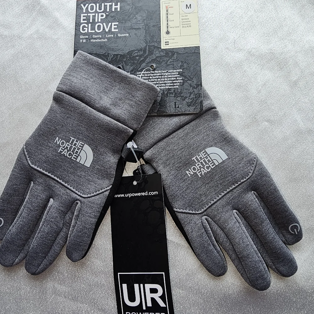 The North Face Youth Etip Gloves Sz M